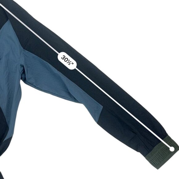 Ariat Rebar Black/Blue/Green Zip Up Windbreaker Vented Size M - Picture 13 of 15